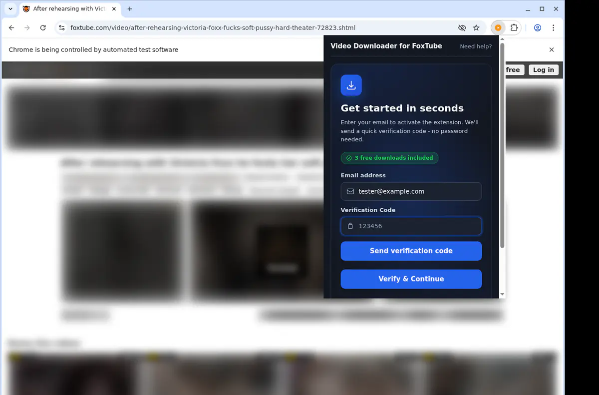 Foxtube Video Downloader browser extension screenshot 4